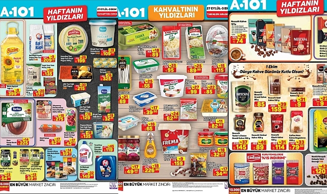 A101 27 Eylül-3 Ekim 2025 haftanın yıldızları kataloğu: İşte indirimli ürünler listesi