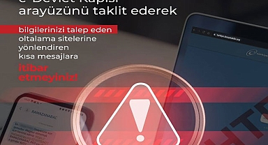 e-Devlet Kapısı kullanıcılarına oltalama site uyarısı