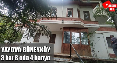 Yalova Güneyköy 3 katlı, 8 odalı, 4 banyolu