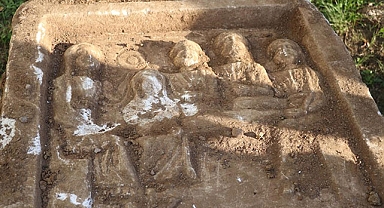 Yalova'da Roma dönemine ait 1800 yıllık mermer stel bulundu