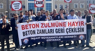 İnşaat müteahhitleri, hazır beton zammını protesto etti