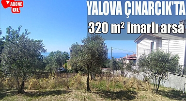 Yalova Çınarcık'ta 4,5 kat imarlı deniz manzaralı arsa