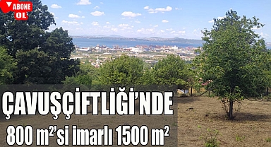 Yalova Çavuşçiftliği'nde 825 m²'si arsa 1,5 dönüm iki parsel
