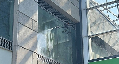 Cam cephelerde dronla temizlik dönemi