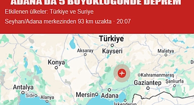 Adana Kozan'da 5.0 büyüklüğünde deprem! Çevre illerde de hissedildi