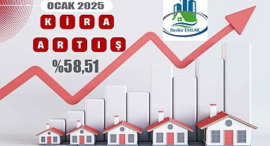 Ocak ayı kira artış oranı: Yüzde 58,51 oldu