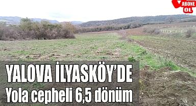 Yalova İlyasköy'de vadi manzaralı, yola cepheli 6,5 dönüm