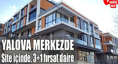 Yalova merkezde site içinde havuzlu, deniz manzaralı özel teraslı sıfır 3+1