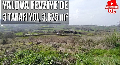 Doğaya Kaçmak İsteyenlere Yalova Fevziye'de 3 Taraf Resmi Yol Manzaralı SATILIK Tarla