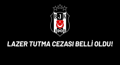 Lazer tutan taraftarın cezası verildi!