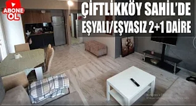 Yalova Çiftlikköy Sahil Mahallesinde 2+1 eşyalı/eşyasız SATILIK daire