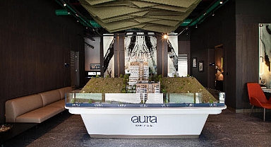 Aura İnşaat satış ofisi, Decofemme imzasıyla hayata geçti