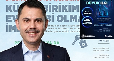 Bakan Kurum'un Damla Kent sevinci