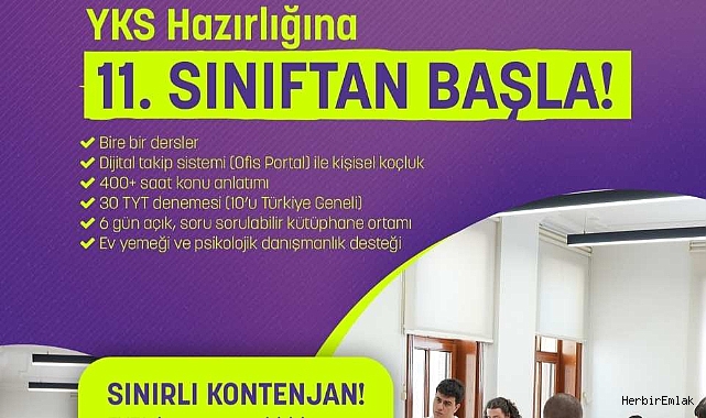Ofis Eğitim 11. sınıflar için YKS hazırlık programını başlattı