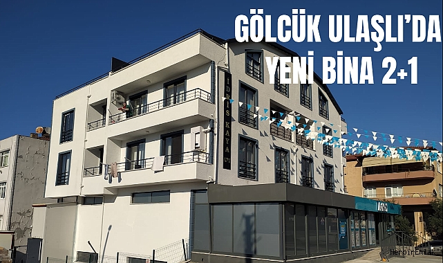 Gölcük Ulaşlı'da ana yol üzerinde, sahile yakın yeni binada satılık 2+1
