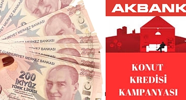 Akbank konut kredisi faizini 2,65'e indiren ilk banka oldu