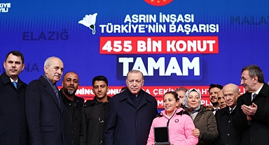 Deprem bölgesinde 455 bin konut ve iş yeri hak sahiplerine teslim edildi