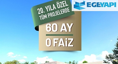 Ege Yapı’dan yılın son fırsatı: tüm projelerde 60 ay sıfır faiz kampanyası