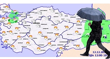 Meteoroloji il il uyardı: 12 Aralık’ta sağanak ve kar geliyor