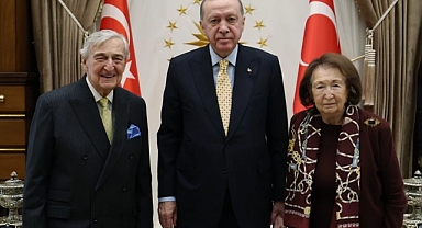 Cumhurbaşkanı Erdoğan, Rahmi Koç ve Semahat Arsel'i kabul etti