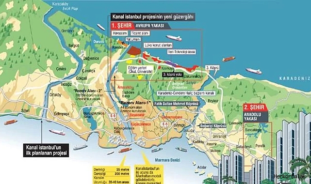 Kanal İstanbul Projesi'nde yeni dönem: Çevre ve Şehircilik Bakanlığı, imar değişikliklerini onayladı!