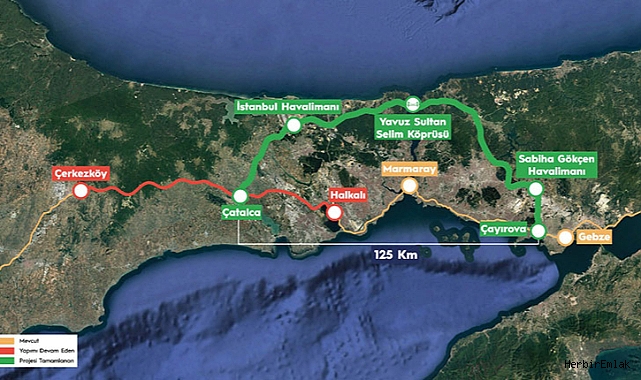 130 km'lik Kuzey Çevre Demiryolu projesi için 6,75 milyar dolarlık finansman ön anlaşması yapıldı