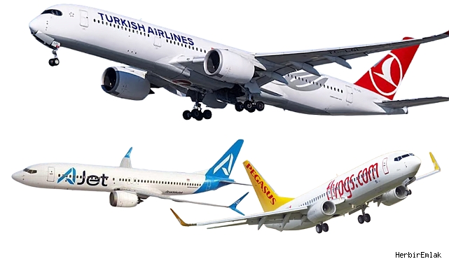 THY, AJet ve Pegasus 10 ülkeye uçuşları durdurdu: Seferler iptal edildi