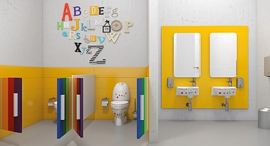 Çocuk dostu banyolar için Creavit’ten özel çözümler