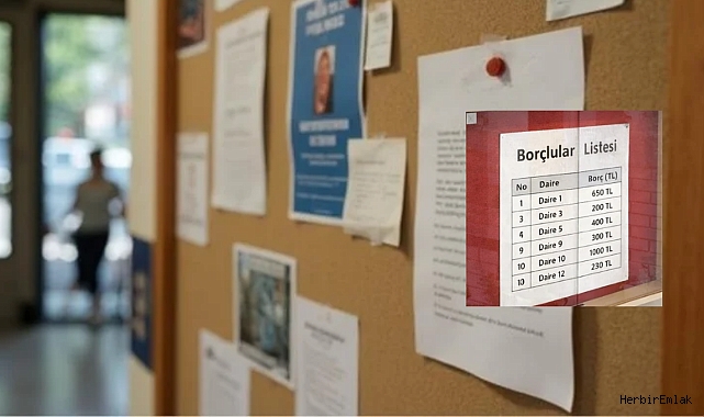 KVKK kararı: Apartman aidat borç listeleri artık panoya asılamayacak!