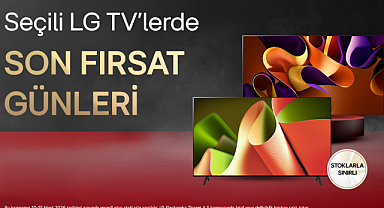 LG'den seçili TV modellerinde son stok fırsatları