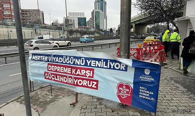 İBB, M1A metro hattındaki viyadükleri depreme karşı güçlendiriyor