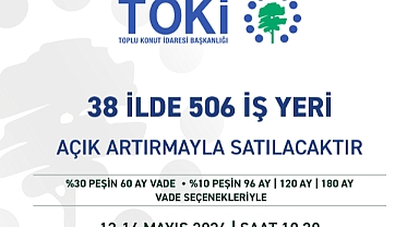 TOKİ güvencesiyle 38 ilde 506 iş yeri satışa çıkıyor