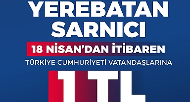 Yerebatan Sarnıcı Türk vatandaşlarına 1 TL oldu