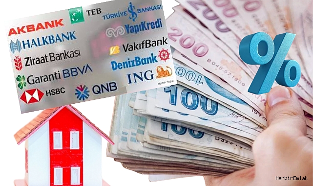 Hangi banka yüzde kaç faiz oranıyla konut kredisi veriyor?