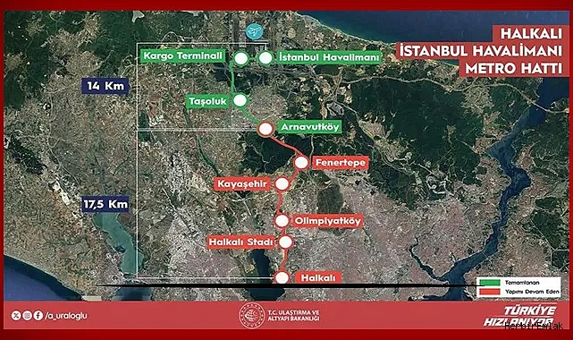 Halkalı-Arnavutköy Metro Hattı 19 Haziran’da açılıyor