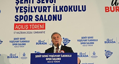 İBB’nin okul spor salonu yatırımlarına bir yenisi daha eklendi