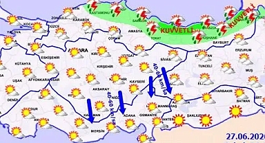 Meteoroloji uyardı: 9 il için sarı kod! İşte il il hava durumu ve beklenen sıcaklıklar