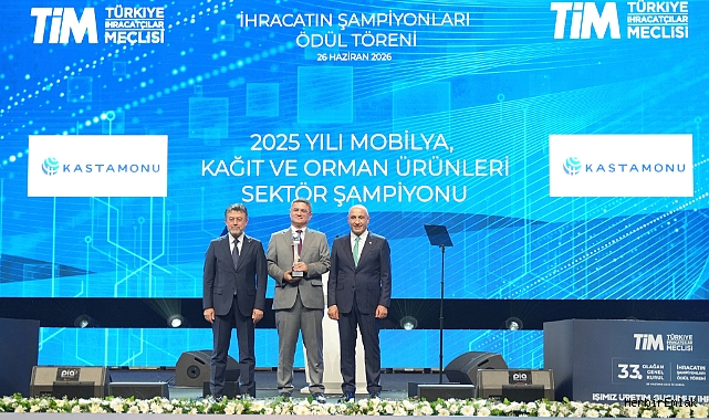 Kastamonu Entegre ihracatta zirvede! TİM'den sektörünün ihracat şampiyonu ödülü