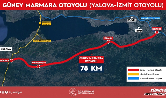 Kocaeli-Yalova Otoyolu'nun imar planları askıda: 78 kilometrelik dev proje için yeni aşama