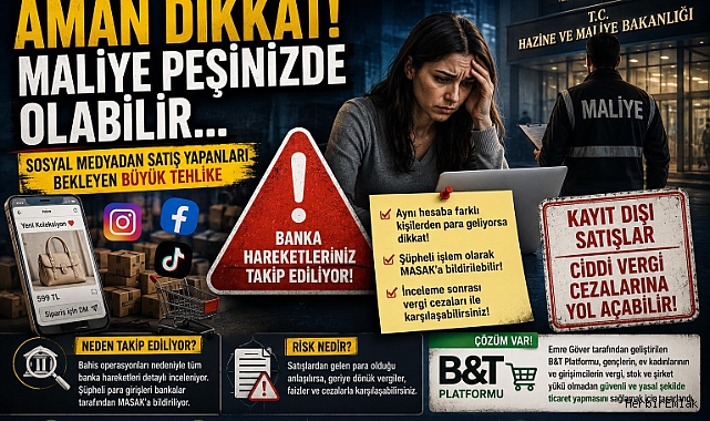 Sosyal medyadan satış yapanlara kritik uyarı: Banka hesabınıza gelen paralar incelemeye alınabilir