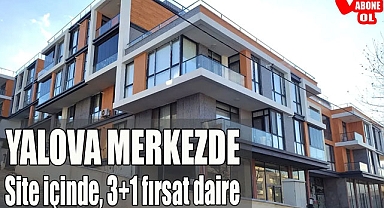 Yalova merkezde site içinde havuzlu, deniz manzaralı özel teraslı sıfır 3+1